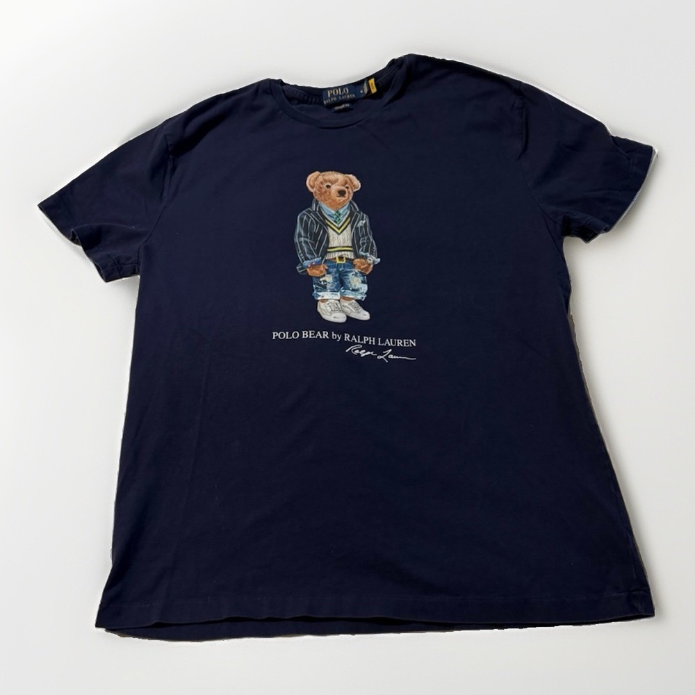 Polo Ralph Lauren Polo Bear Navy Graphic T-Shirt Men's Medium